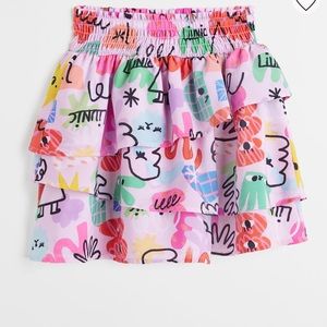 NWOT Girls H&M Patterned Tiered Skirt